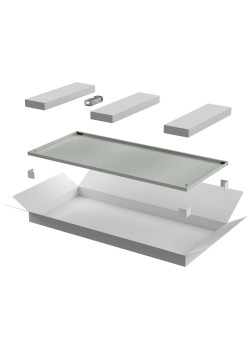 ITK LINEA N Дверь металлическая 600мм для шкафа 18U серая