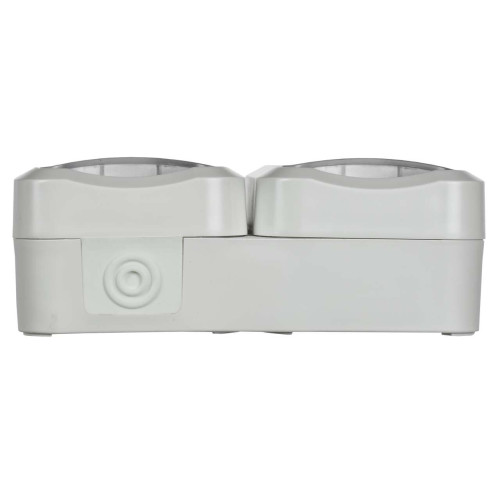 TORS Розетка 2-местная горизонтальная 16А IP55 TS322 белый IEK