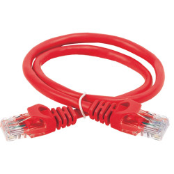 ITK Коммутационный шнур (патч-корд) кат.6 UTP PVC 0,5м красный