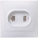 KVARTA Розетка 2-местная RJ11+RJ45 кат.5е РК/Т12-КБ белый IEK