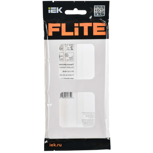 FLITE Рамка 2-местная РУ-2-К-ФлБ белый IEK FLITE Рамка 2-местная РУ-2-К-ФлБ белый IEK