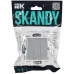 SKANDY Выключатель 3-клавишный 10А SK-V11S серебряный IEK