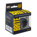 BRITE Розетка 1-местная с заземлением с защитными шторками 16А с USB A+C 18Вт РЮш11-1-БрС сталь IEK