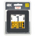 BRITE Рамка 1-местная РУ-1-1-Бр металл черный RE AL IEK