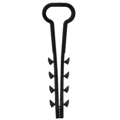 Дюбель-хомут 5-10мм для круглого кабеля нейлон серый (100шт/упак) GENERICA