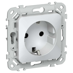 FLITE Розетка с заземлением без защитных шторок 16А РС11-0-ФлЖ жемчуг IEK