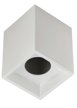 Светильник 4112 накладной потолочный под лампу GU10 белый пластик IEK