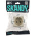 SKANDY Розетка с заземлением с защитными шторками 16А SK-R04B бежевый IEK