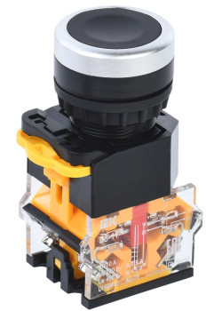 Кнопка управления D8-11 d=22мм 1NO+1NC черная IEK