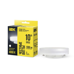 Лампа светодиодная T75 таблетка 10Вт 230В 4000К GX53 IEK