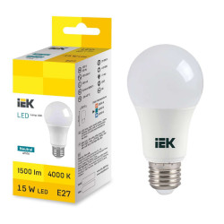 LED Bulb A60 15W 4000K E27 IEK