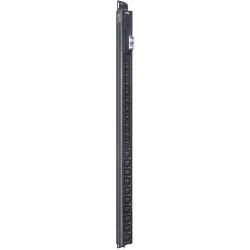 ITK BASE PDU вертикальный PV1102 25U 1 фаза 32А 10 розеток C13 + 10 розеток C19 без кабеля с клеммной колодкой
