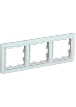 BRITE Рамка 3-местная РУ-3-БрЖ жемчуг IEK