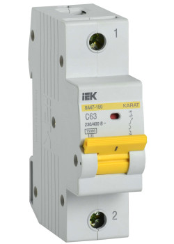 KARAT Автоматический выключатель ВА47-150 1P C 63А 15кА IEK
