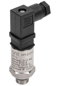 Преобразователь избыточного давления PPT10 0,5% 0-10Бар 0-10В G1/4 Mini 4-pin ONI