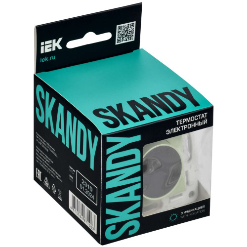 SKANDY Термостат электронный с индикацией SK-T01G мятный IEK SKANDY Термостат электронный с индикацией SK-T01G мятный IEK