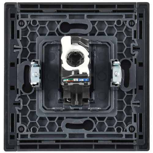 FORTE&PIANO Розетка компьютерная RJ45 кат.5E FP532 сталь IEK