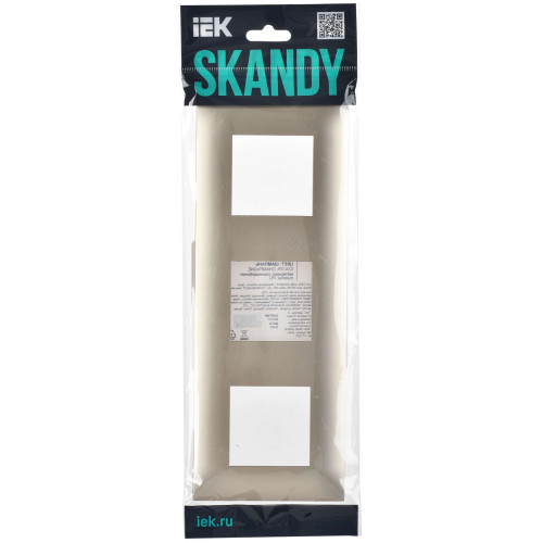 SKANDY Рамка 3-местная SK-F03Sh шампань IEK