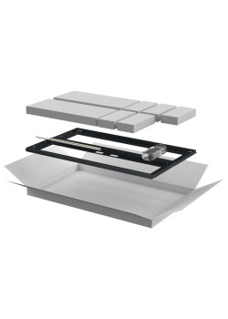 ITK Дверь перфорированная двустворчатая для шкафа LINEA N 18U 600мм черная