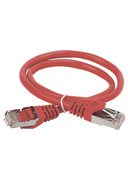 ITK Коммутационный шнур (патч-корд) кат.5E FTP LSZH 1м красный