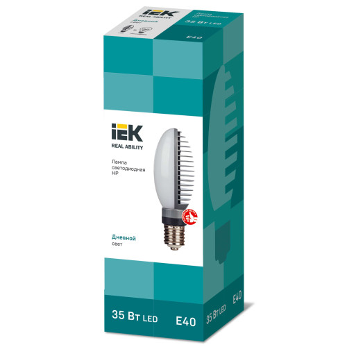 Лампа светодиодная HP 35Вт 120град 230В 5000К E40 поворотный цоколь IEK