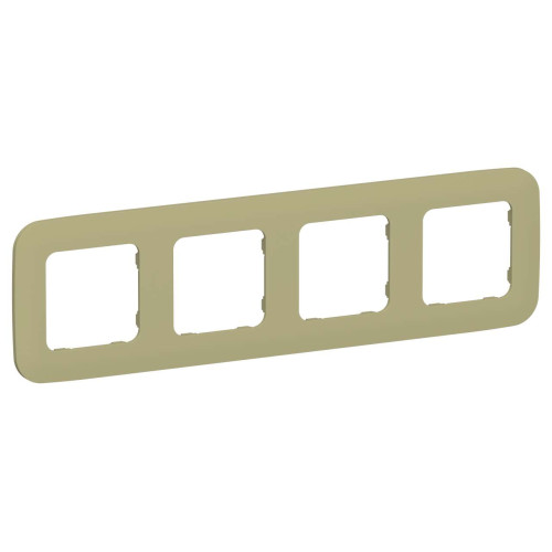 FLITE Рамка 4-местная РУ-4-А-ФлО оливковый IEK