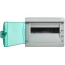 TEKFOR Корпус пластиковый КМПн-12 IP65 зеленая прозрачная дверь IEK