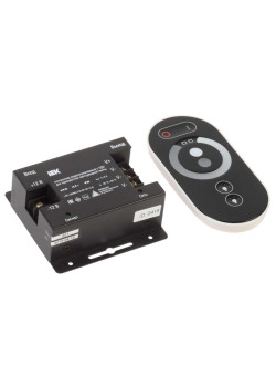 Контроллер с ПДУ радио MONO 3 канала 12В 6А 216Вт черный IEK