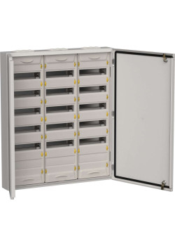 TITAN 5 Корпус металлический ЩРн-216 (3х72) 960х830х140мм IP54 серый (две двери) IEK