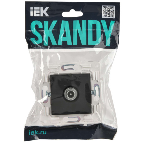 SKANDY Розетка TV проходная SK-A17G графит IEK