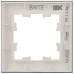 BRITE Рамка 1-местная РУ-1-2-Бр стекло белый матовый IEK