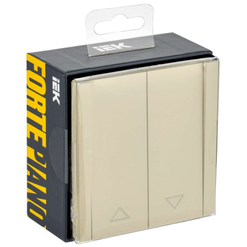 FORTE&PIANO Выключатель жалюзи 10А FP411 ваниль IEK