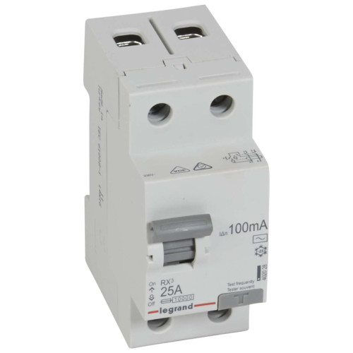 RX3 ВДТ 100мА 25А 2П AC
