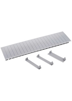 Заглушка 12 модулей серая IEK