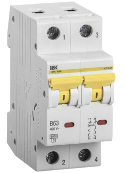 KARAT Автоматический выключатель ВА47-60M 2P B 6А 6кА IEK