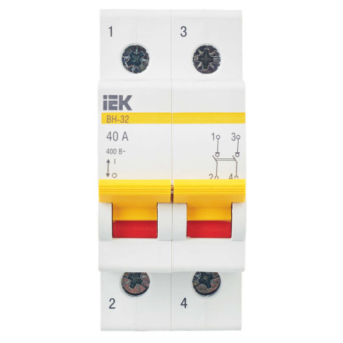 KARAT Выключатель нагрузки (мини-рубильник) ВН-32 2P 40А IEK
