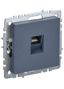 BRITE Розетка компьютерная RJ45 кат.5E РК10-БрМ маренго IEK