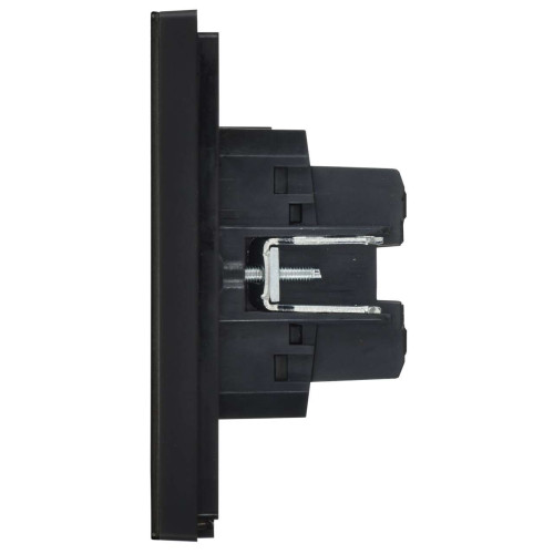 FORTE&PIANO Выключатель 1-клавишный перекрестный 10А FP112M металл черный IEK