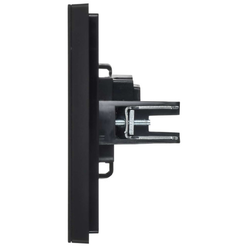 FORTE&PIANO Розетка 1-местная без заземления без защитных шторок винтовое крепление 10А FP118M металл черный IEK FORTE&PIANO Розетка 1-местная без заземления без защитных шторок винтовое крепление 10А FP118M металл черный IEK