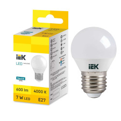 LED Globe G45 7W 4000K E27 IEK