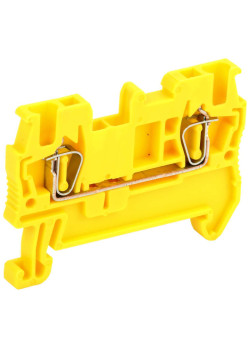 Клемма пружинная КПИ 2в-1,5 17,5А желтая IEK