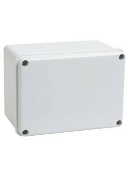 Коробка распаячная КМ41261 для открытой проводки безгалогенная (HF) 150х110х85мм гладкие стенки IP44 серая IEK