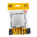 BRITE Розетка 1-местная с заземлением с защитными шторками и крышкой 16А IP44 РСбш10-3-44-БрА алюминий IEK