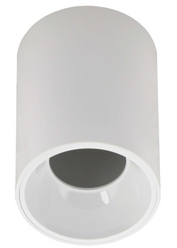 Светильник 4111 накладной потолочный под лампу GU10 белый пластик IEK