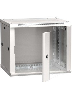 ITK Шкаф настенный LINEA W 6U 600х450мм дверь стекло RAL 7035