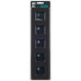 SKANDY Рамка 5-местная SK-F25G стекло графит IEK