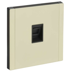 FORTE&PIANO Розетка компьютерная RJ45 кат.6 FP831M металл серый сланец IEK