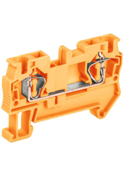 Клемма пружинная КПИ 2в-4 41А оранжевая IEK