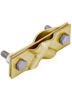 Зажим заземления диагональный стержень-полоса/пруток латунь IEK