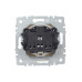 BRITE Розетка 1-местная с заземлением с защитными шторками и крышкой 16А IP44 РСбш10-3-44-БрКр бежевый IEK